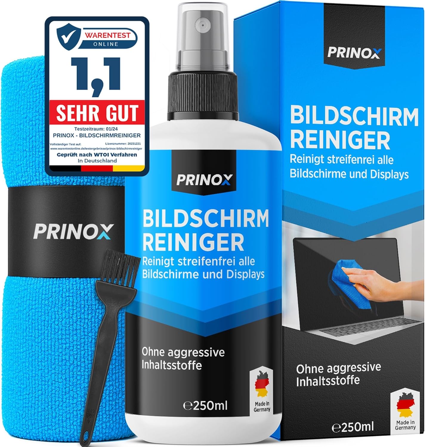 PRINOX Screen Cleaner with Microfibre Cloth